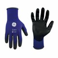 Ge PU Dipped Gloves, 18 GA, Gray, 1Pair, L GG206LC